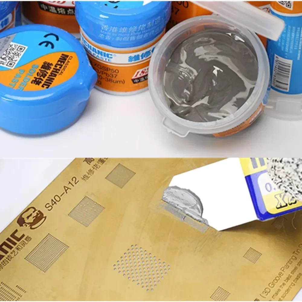 MECHANIC XG Series 183℃ Tin Solder Paste Environment Friendly Soldering Flux for LED PCB Board Electronic Component Phone Repair