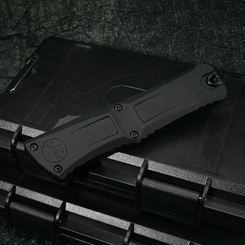 مايكرو الجنرال III التكنولوجيا القتالية TROODON 3 OTF سكين D2 شفرة التخييم في الهواء الطلق التخييم CNC مقبض ألمونيوم سكاكين الجيب أدوات EDC #2