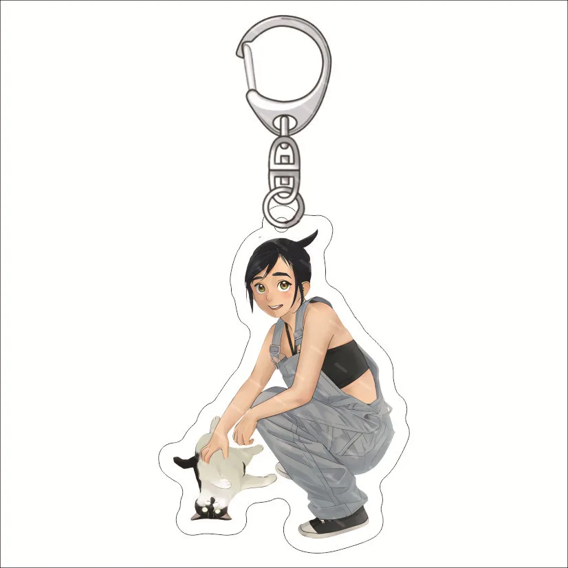 Anime insomnioques después de la escuela Magari Isaki Nakami Ganta Nono Mina figura acrílica llavero colgante Cosplay encanto dibujos animados Keryring