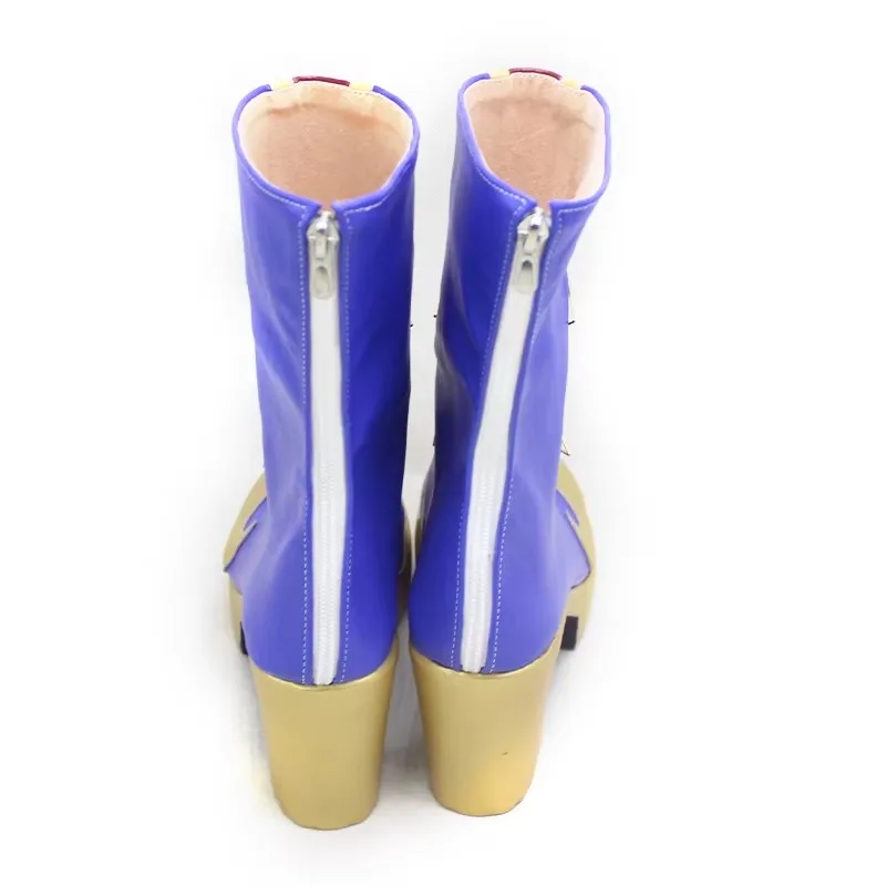 Derby Suiwaran New Year Splendid Opera Cosplay Shoes Unisex Women PU High Heel Boots for Halloween Carnival Party Christmas