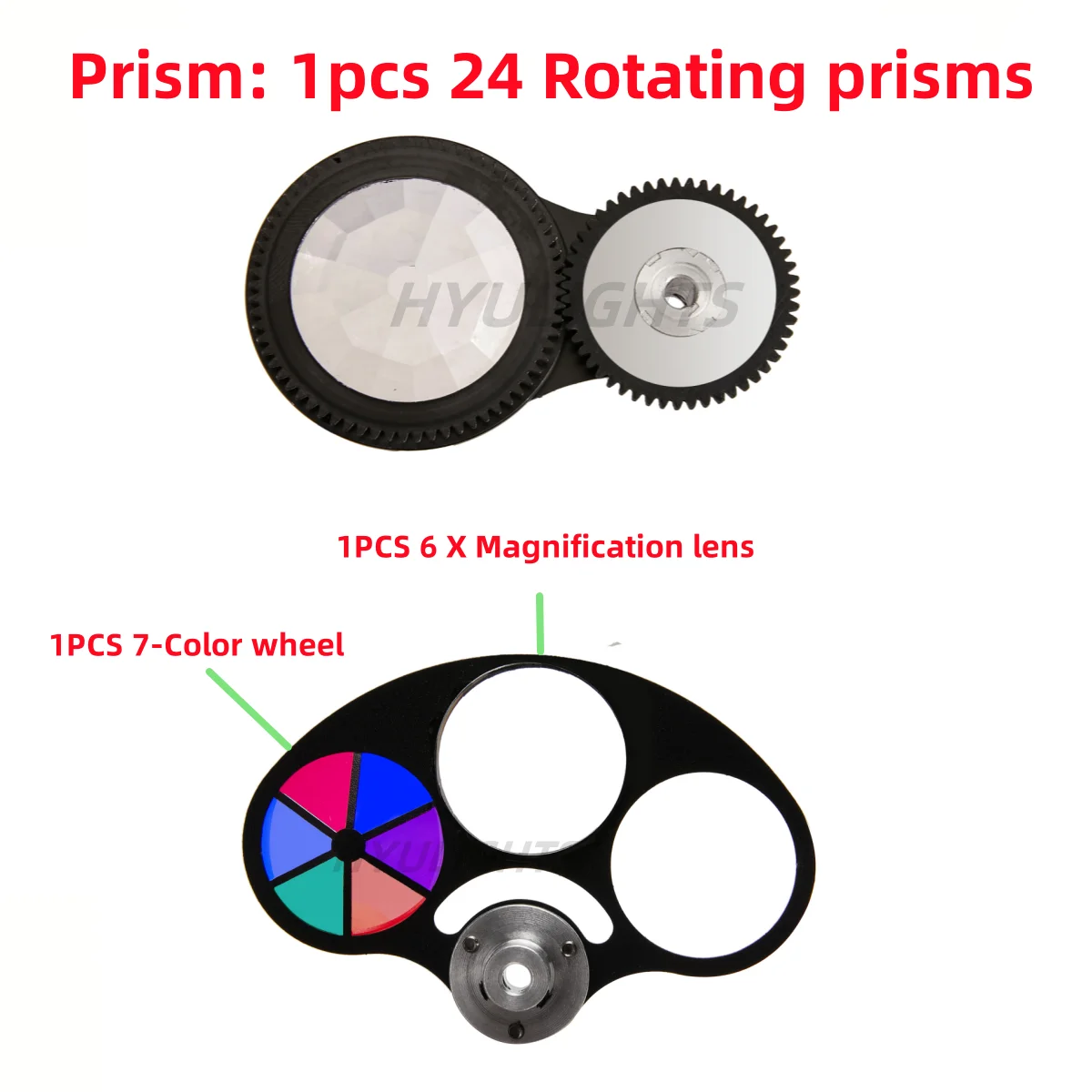 LED 180W Moving Head Light mit Beam-, Spot- und Zoom-Funktion, 24 rotierenden Prismen, 14 Gobos, 11-Farben- und 7-Farben-Rad, 6-Discharge-Linse für DJ-Bühnenbeleuchtung – Detail 2