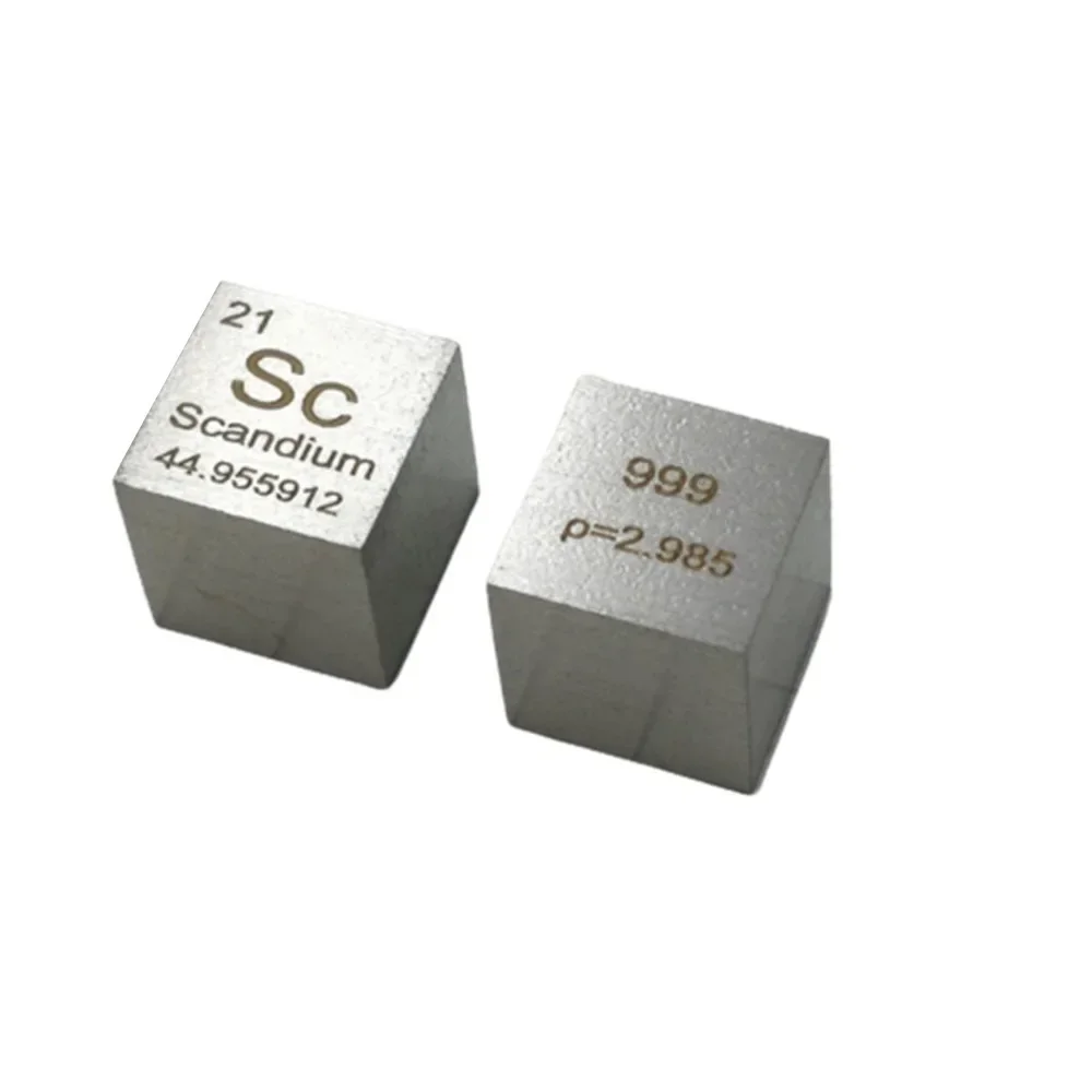 

0.4''(10mm) Sc Cube 99.9% Pure Scandium Periodic Table of Elements Cube Hand Made Science Educational DIY Crafts Display