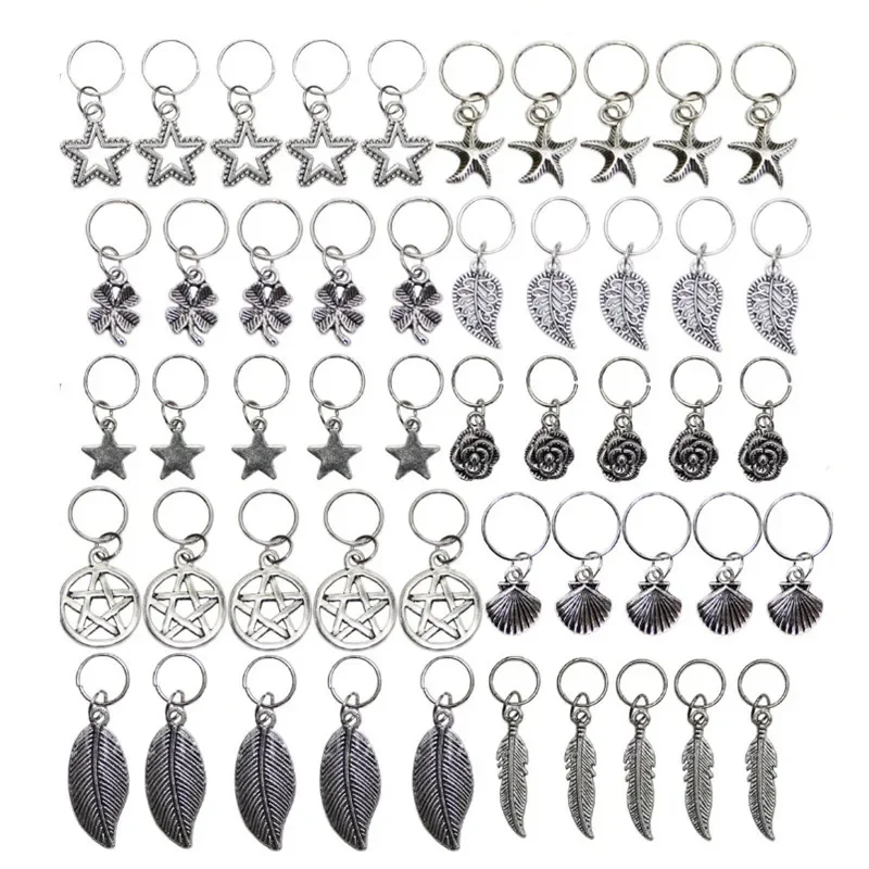 

5 Pcs Hair Braids Dreadlocks Hair Cuffs Pearl Hair Ring Gold Silver Braided Hair Tool Hip-hop French Twist Hair Accessories
