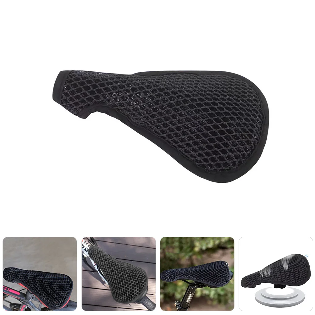 Protector de sillín de bicicleta de malla transpirable, Protector elástico decorativo para sillín de bicicleta, apto para accesorios de bicicleta de montaña y carretera