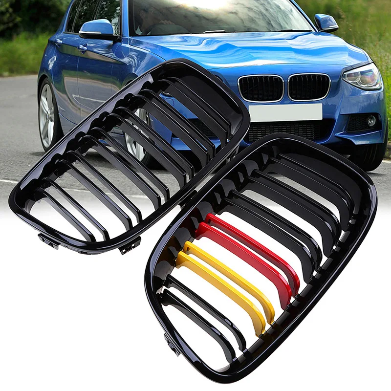 

Пара Для BMW F20 F21 1 серия 2011 2012 2013 2014 Передняя почечная решетка для гриля автомобильные стильные гоночные Грили Аксессуары для стайлинга автомобилей