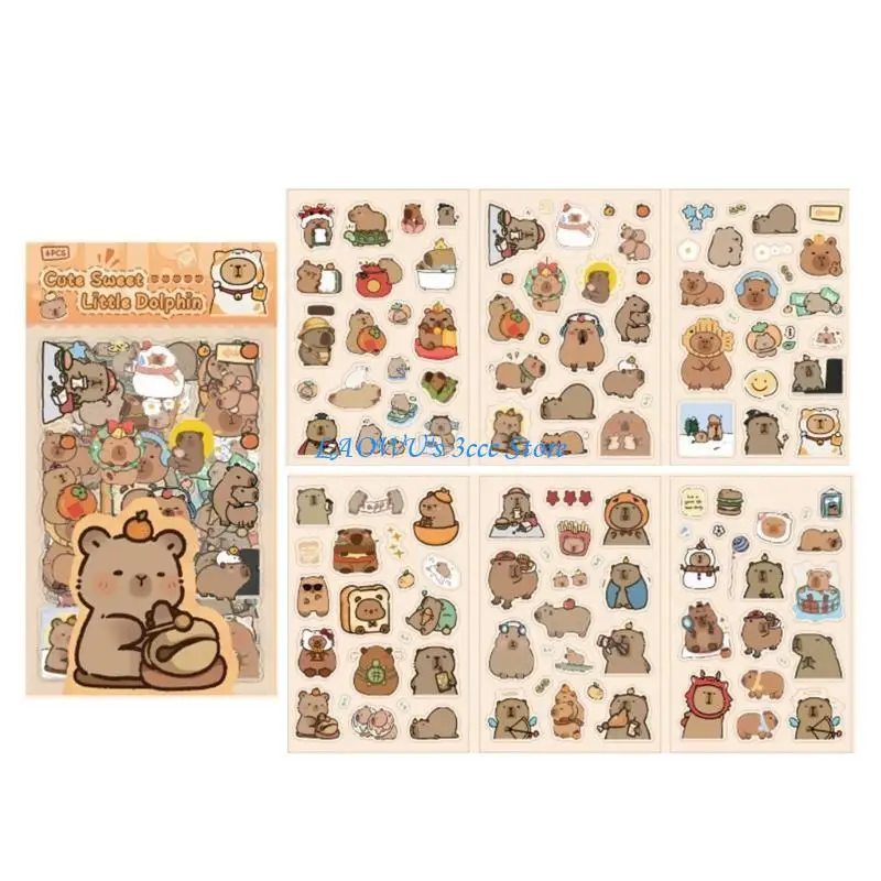 

Y8AD Animal Sticker Water Resistant Aesthetic Sticker for Scrapbook Notebook Phone