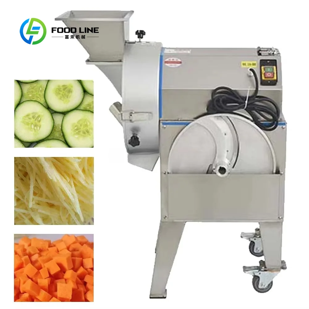 Multifunctional Frozen Meat Vegetable Fruit Dicer Machine Cube Slicer Shredder for Food Processing