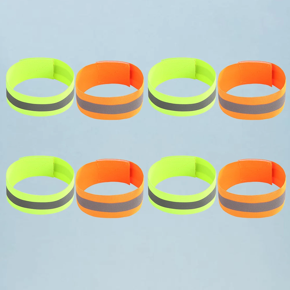 

10 Pcs Visibility Reflective Wrist Strap Security Bracelets for Neon