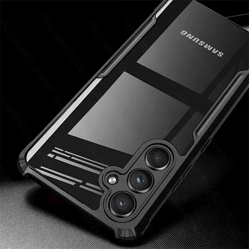 Samung M55 5G Case Heavy Duty Transparent Acrylic Back Cover For Samsung Galaxy M55 5G M 55 2024 SM-M556B/DS 6.7