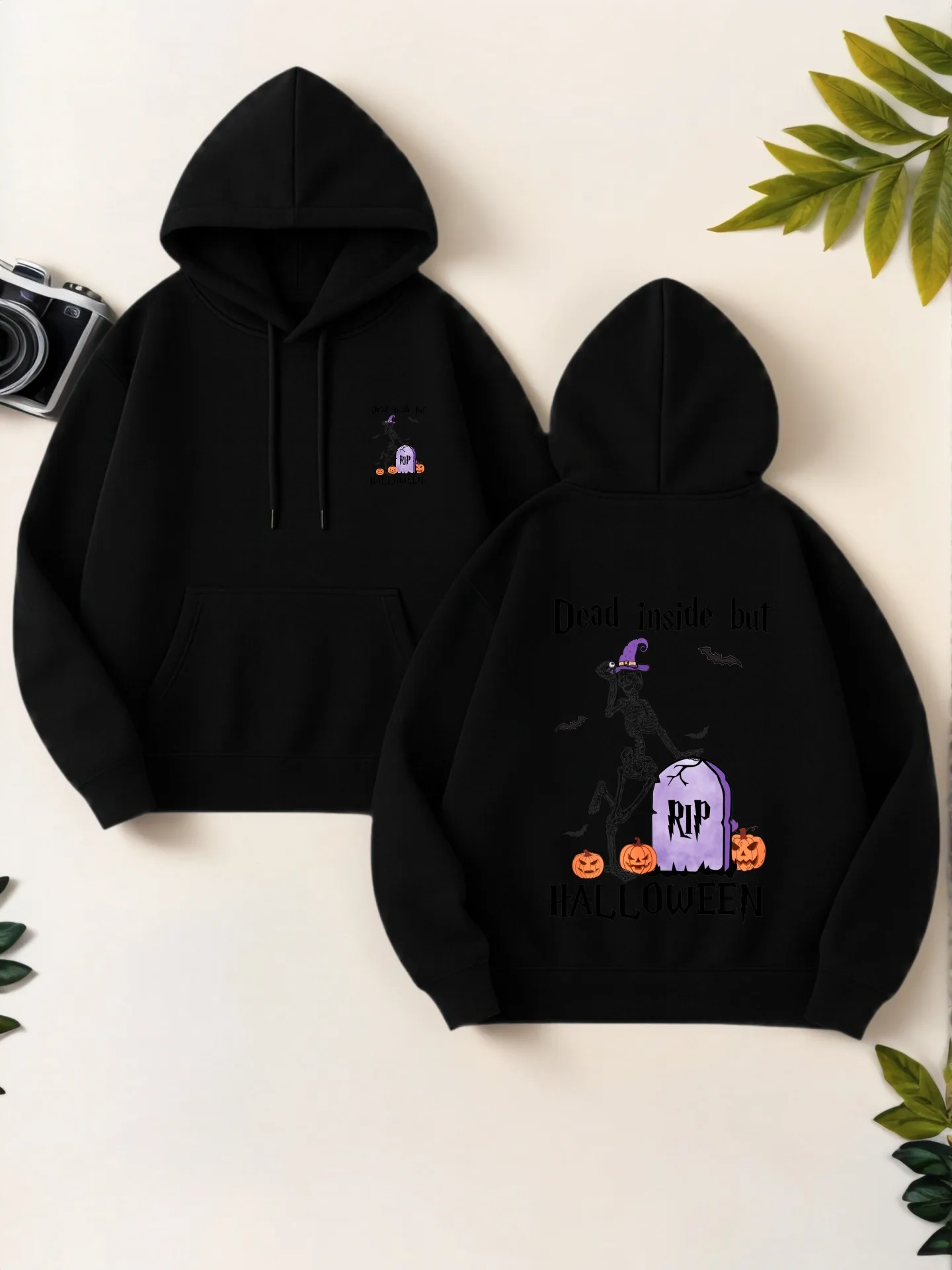 

Женская толстовка с графическим рисунком, Хэллоуин — тематический принт, повседневный эстетический дизайн, мягкая ткань, повседневная повседневная одежда, для подростков