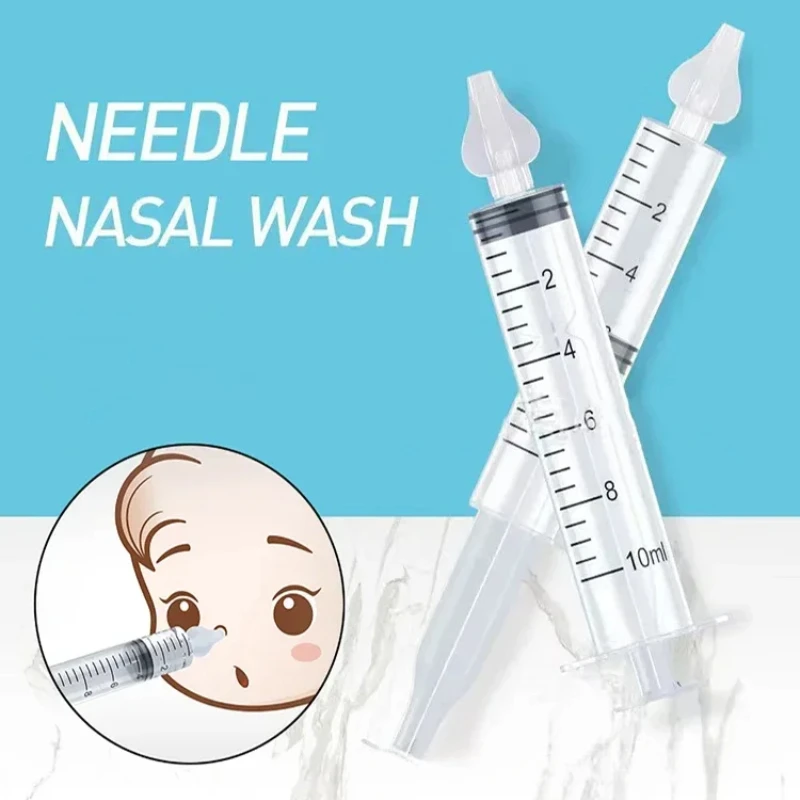 10ml Baby Nasal Aspirator Syringe Baby Nose Cleaner Rhinitis Nasal Washer Irrigator Baby Nose Washing ForChildren Card Packaging