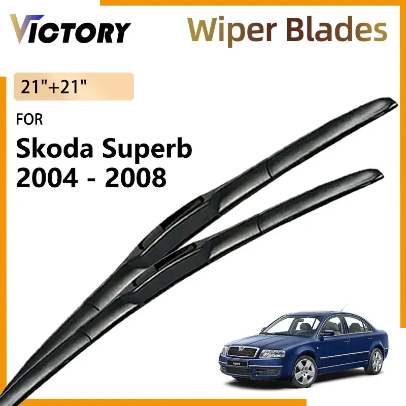 

Front Wiper Blades For Skoda Superb 3 MK3 2004 - 2008 B5 3U 2007 2006 2005 Car Accessories Windshield Windscreen Window Brushes