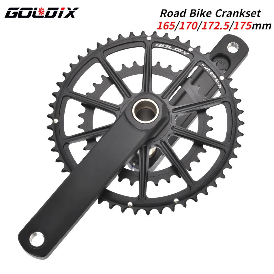 GOLDIX 50-34T/52-36T/53-39T Road Bike Crank Ultralight 11/12speed crankset for SHIMANO SRAM 105 7020 8020 transmission