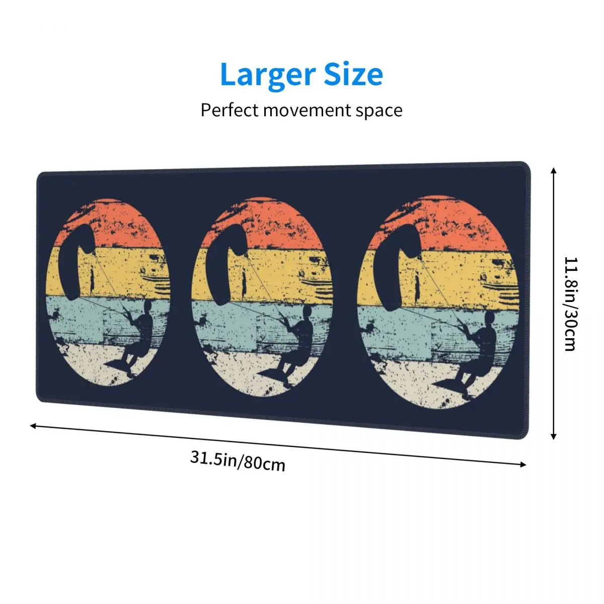 Kite Boarding Kiteboarder Look Gif Large Mouse Pad Computer Keyboard Mouse Mat Gaming PC Laptop Desk Mat Office  Table Mats