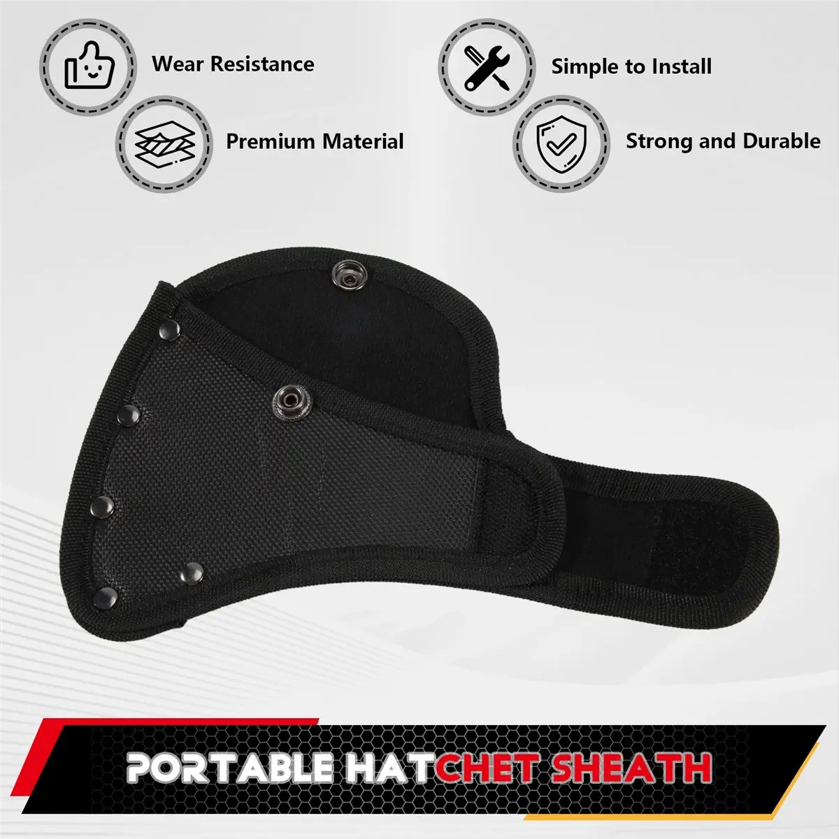 Final~~Hatchet Sheath Hatchet Head Cover or 1-1/4lb Hatchet , Double Snap Hatchet Blade Protector Hatchet Cover Hatchet Sheath