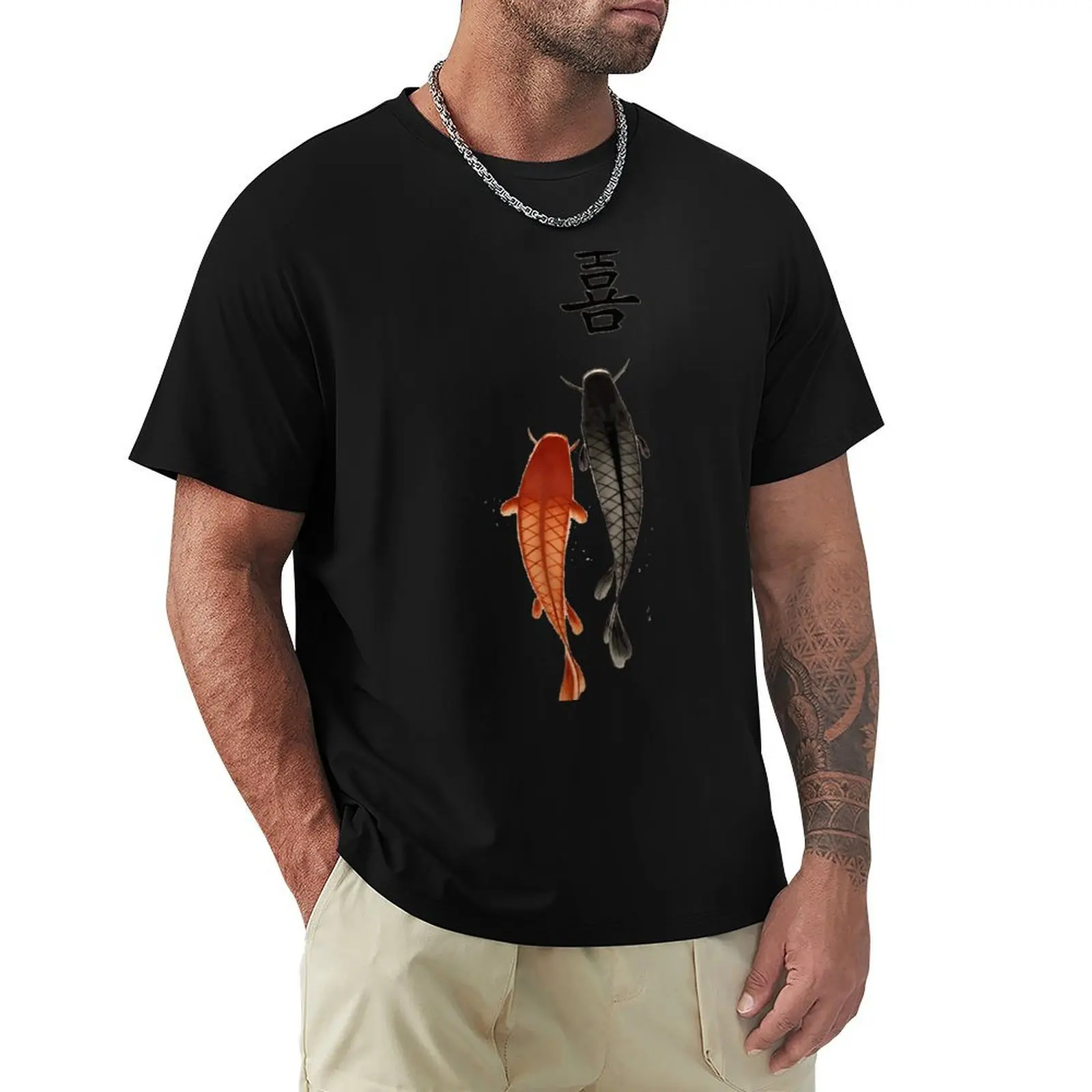 Goldfish T-Shirt Functional Casual Short Sleeve Tee