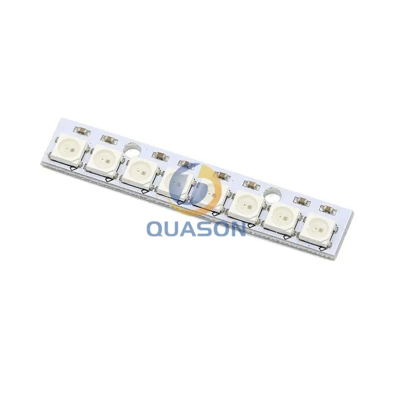 10Pcs 8Bits 8 Kanaals WS2812b 5050 Rgb Led Verlichting Ingebouwde Full Color-Driven Development Board