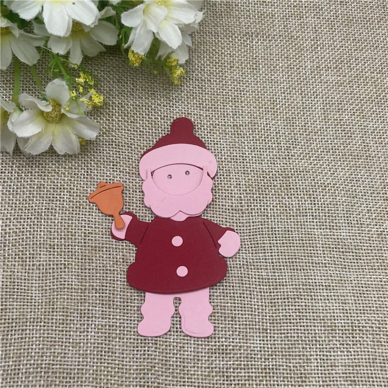 Рождественский старый цветок, металлические штампы, форма для резки этикетки с круглым отверстием, бирка для скрапбукинга, нож для рукоделия, форма, лезвие, трафареты, штампы