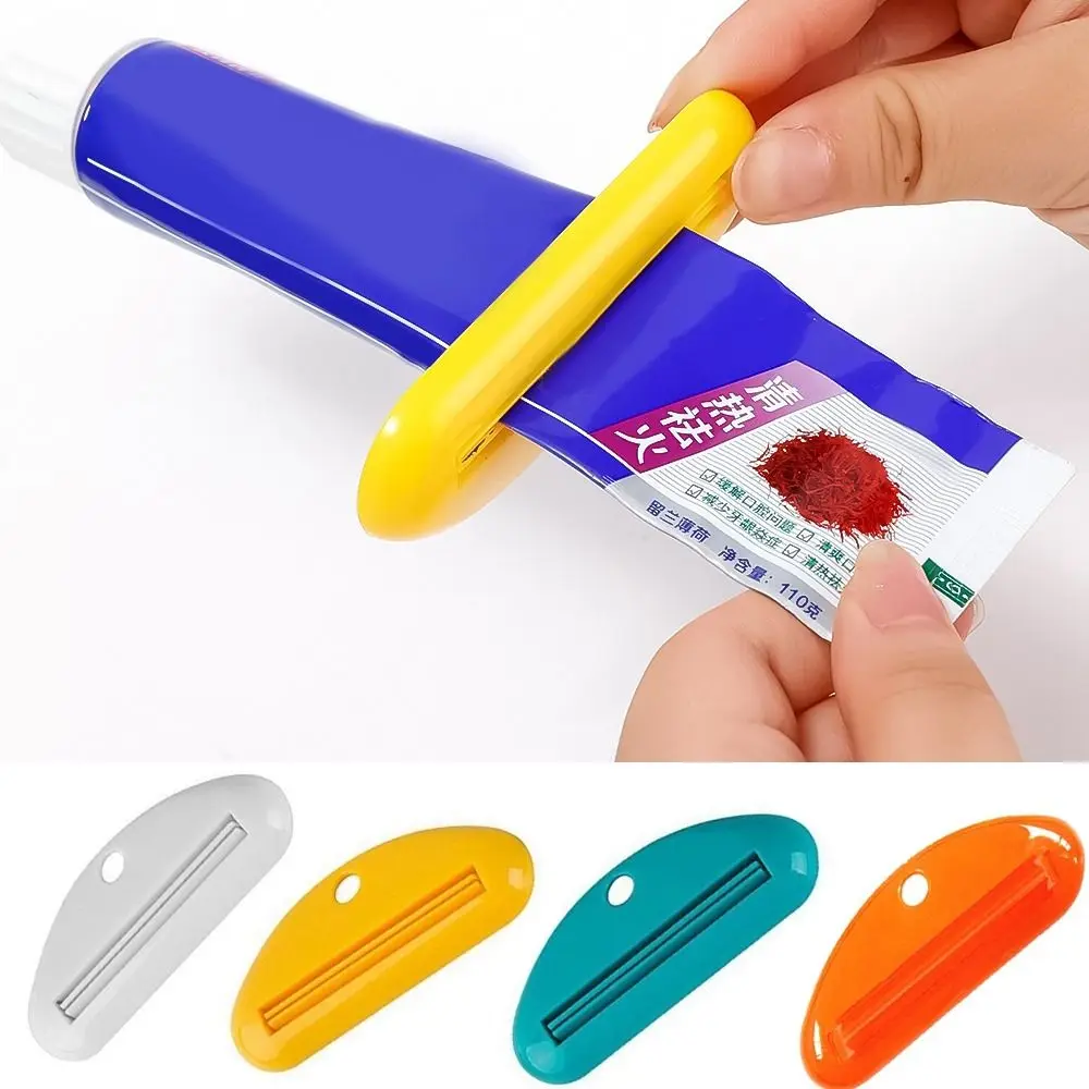 Manual Toothpaste Squeezer Tube Roller Portable Bathroom Tool Extraclip Dispenser Holder for Kids and Salon Use