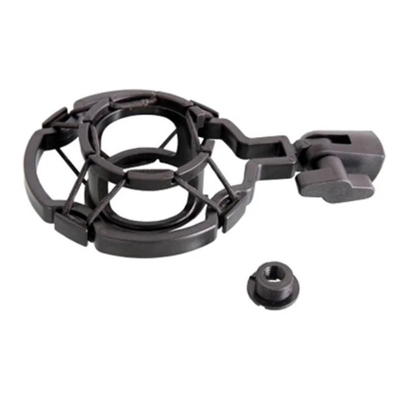 

Universal Professional Condenser Microphone Mic Shock Mount Holder Studio Recording Bracket For Large Diaphram Mic Clip Black