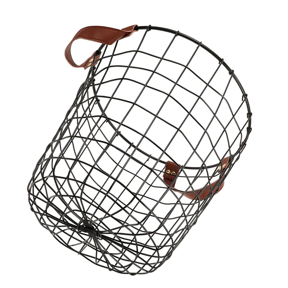 

Прочная железная тележка для дров круглой формы с ручкой, большая вместимость для хранения влажной или сухой древесины, для активного отдыха на природе, для фермерского дома