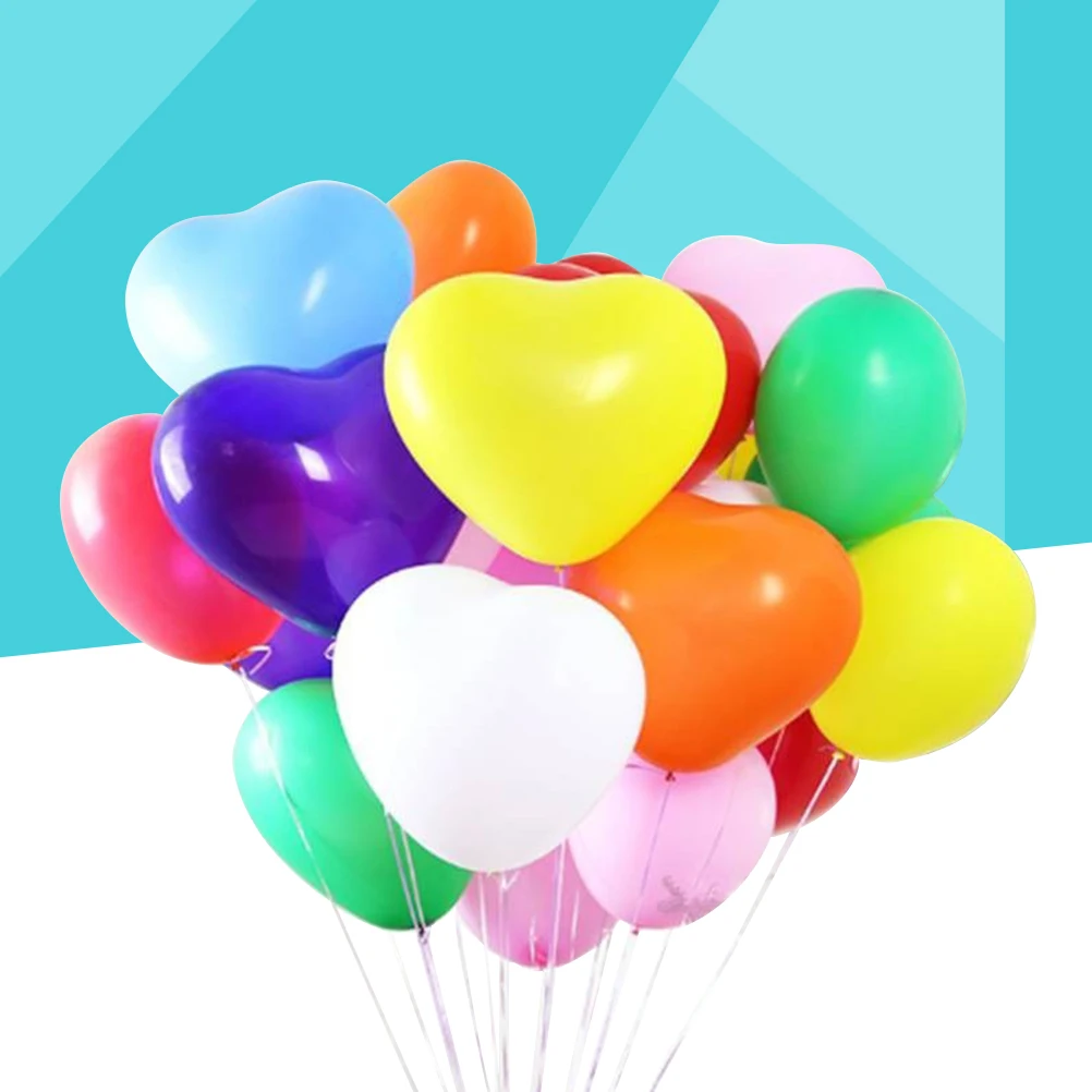 

20 Pcs Heart Shape Balloon Pearlescent Party Decoration Balloons Rubber Wedding Birthday Bridal Shower Gifts Kids