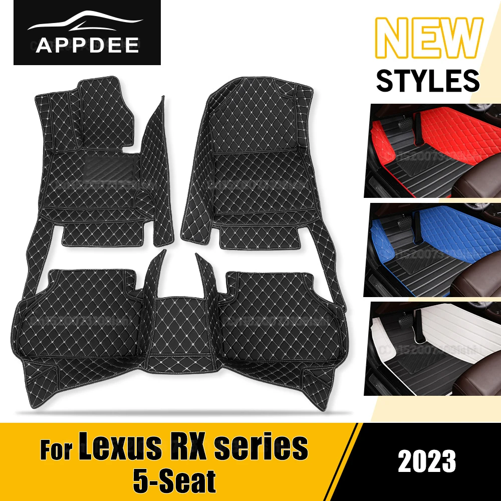 Car Floor Mats For Lexus RX series Non-classic 5 Seats 2023 Custom Auto Foot Pads Automobile Carpet Cover Interior Accessorie