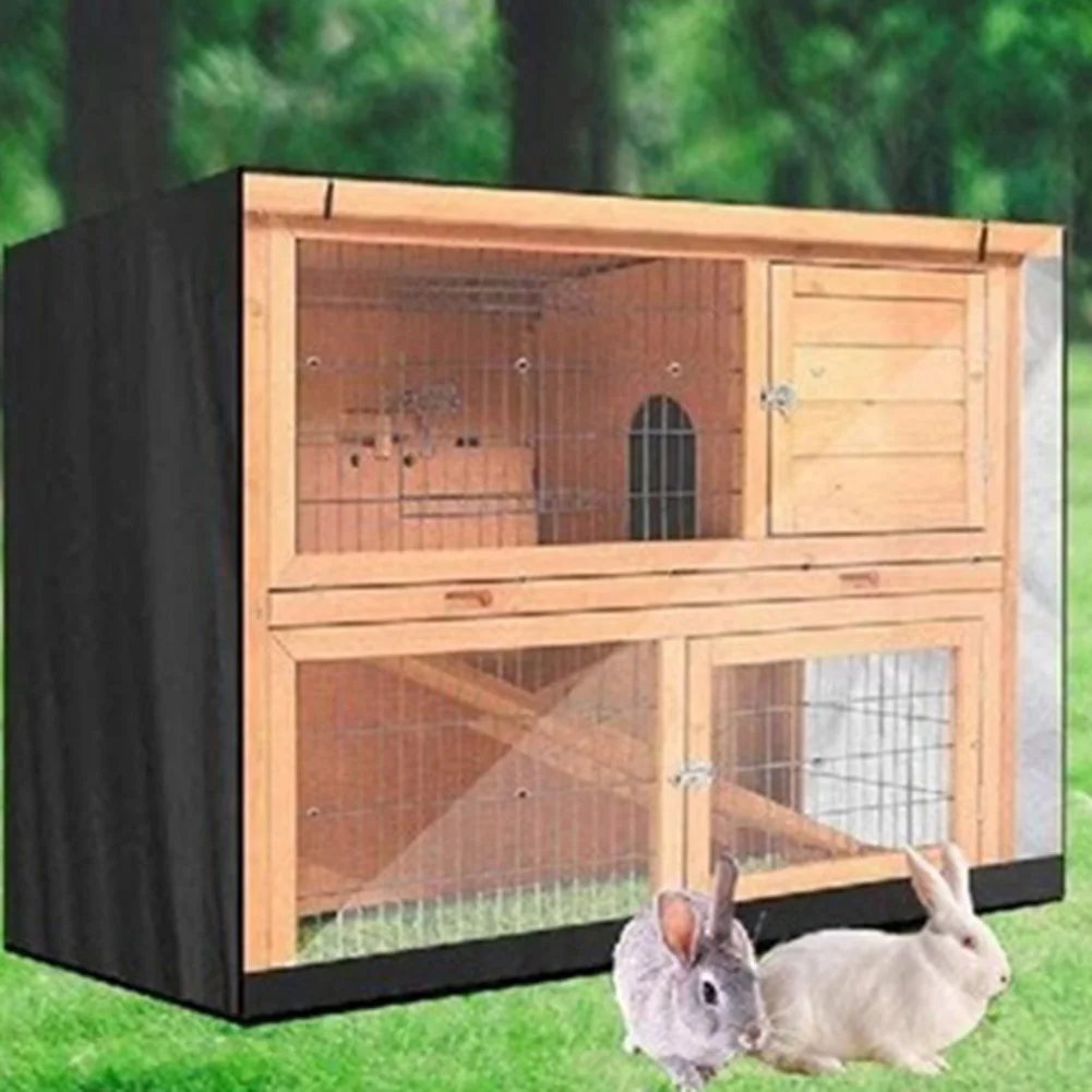 210D 4FT Pet Wire Cage Crate Cover For Rabbit Cat Habitat Waterproof Harmful Light Prevent Breathable Cover Pet Home Supplies