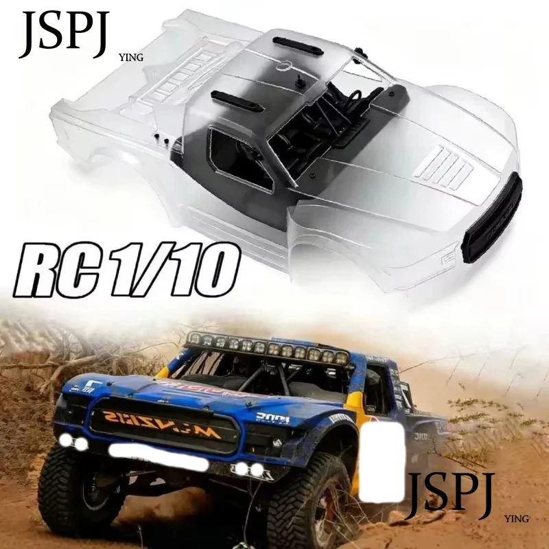 Unpainted Pre-Cut Clear PC Truck Bodyshell Pickup Style Replacement Shell Without Stickers Fit 1/10 Arrma Mojave RC Off-Road Veh