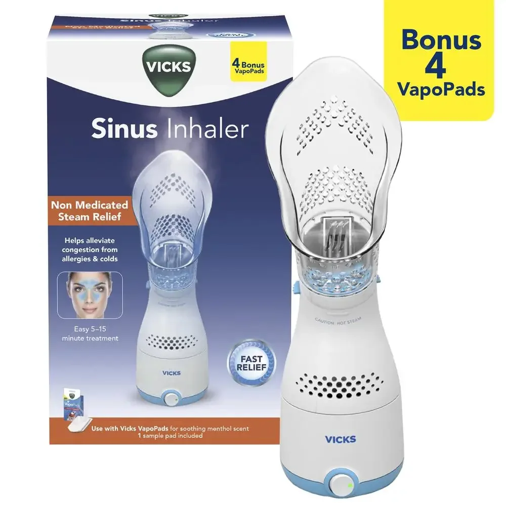 Steam Sinus Inhaler Relief Congestion Allergies Cold VIH200