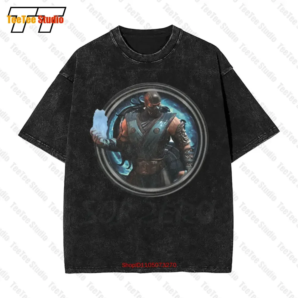 Sub Zero Mortal Kombat 9 Video Game Vintage Oversized T-Shirt 8OL1