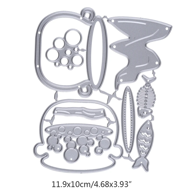 ฮาโลวีนหม้อ Shaker ตัดโลหะตาย Stencils สำหรับ DIY Scrapbooking Decor
