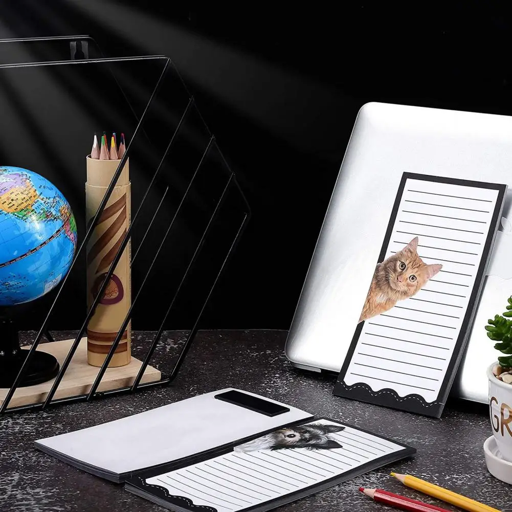 Magnetic Notepads for School Eco-friendly Cartoon Magnetic Note Pads for Fridge Save Time with Versatile Home for Refrigerator