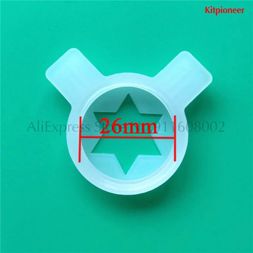 Magical Hexagram Nozzle Cap Molding Spare Part Taylor Soft Serve Ice Cream Makers 26mm Fitting Replacement Accessory