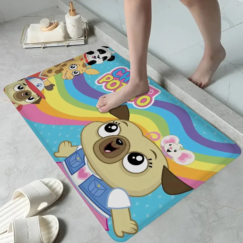 Chip and PotatoS Door Mat Washable Non-Slip Living Room Sofa Chairs Area Mat Kitchen Toilet Rug