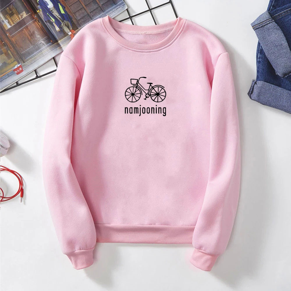 Namjooning Sweatshirt RM Sweatshirt Kpop Butter Hoodie Kpop Inspired Shirt Bicycle Graphic Tee Unisex Winter Casual Pullovers