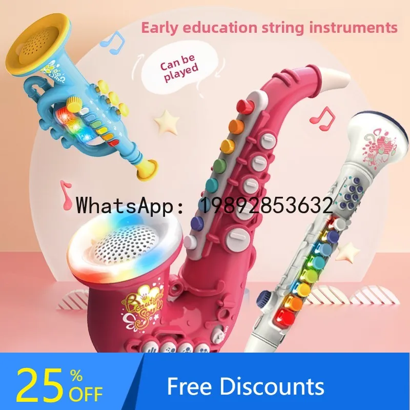 

Playable Instrument Trumpet Musical Toy Whistle Harmonica Baby Trumpet