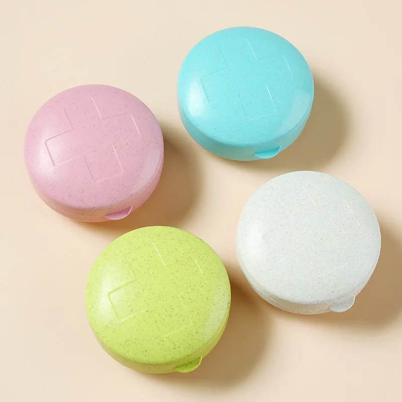 صندوق دواء صغير محمول للسفر أسبوعيًا منظم شخصي بخمسة شبكات حاوية حبوب منع الحمل حقيبة تخزين الأدوية المدمجة