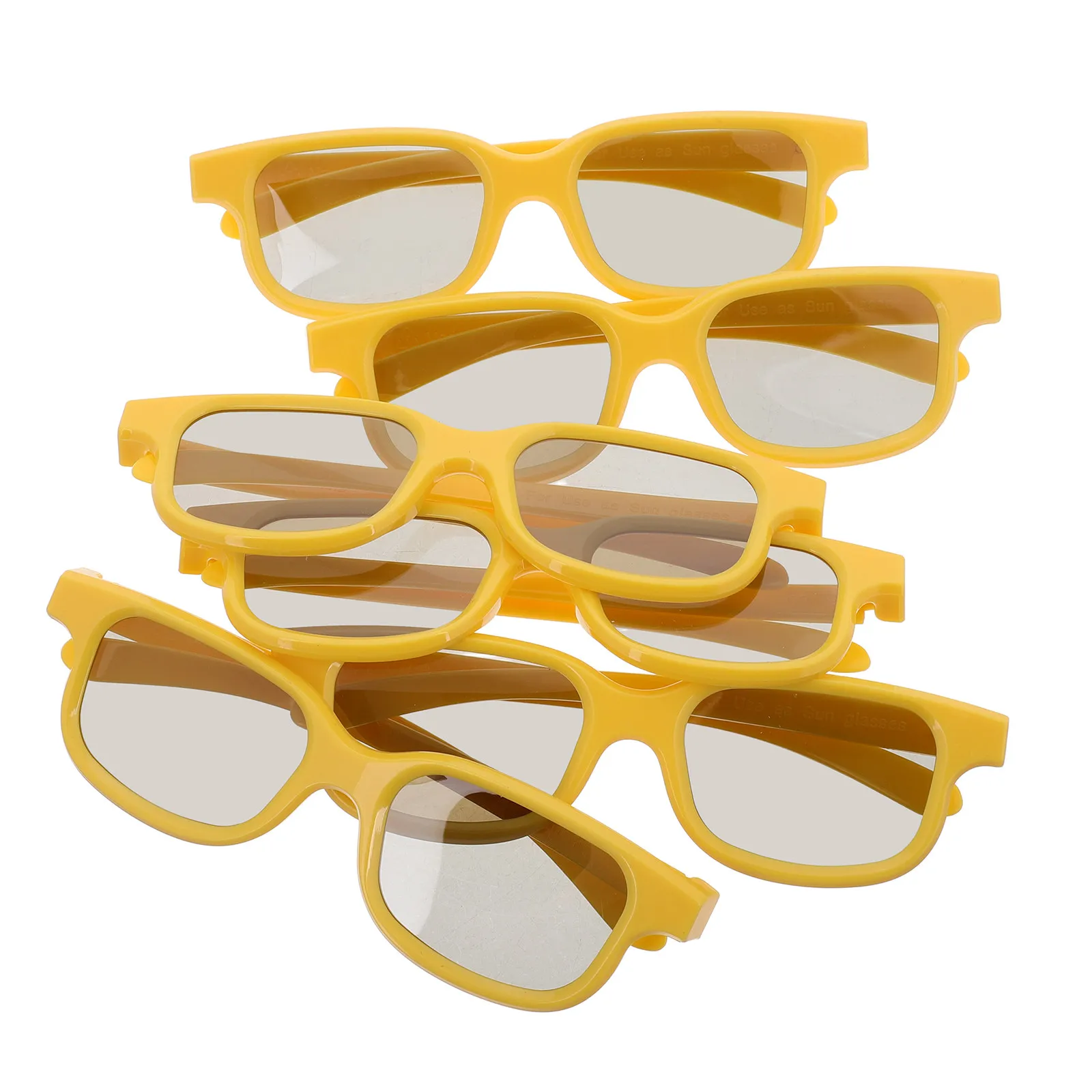 

6Pcs Kids 3D Glasses Plastic Theater Movie Glasses Lightweight Comfortable Eyewear Gaming Travel Viewing