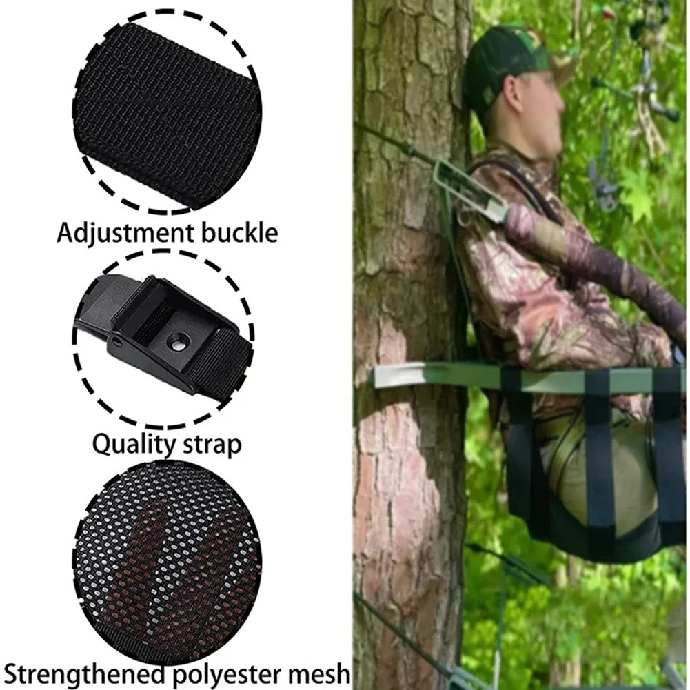 Sedile per albero in nylon Cervo nero per kit da arrampicata da caccia Parti di ricambio Accessori per supporto in nylon Nuovo pratico