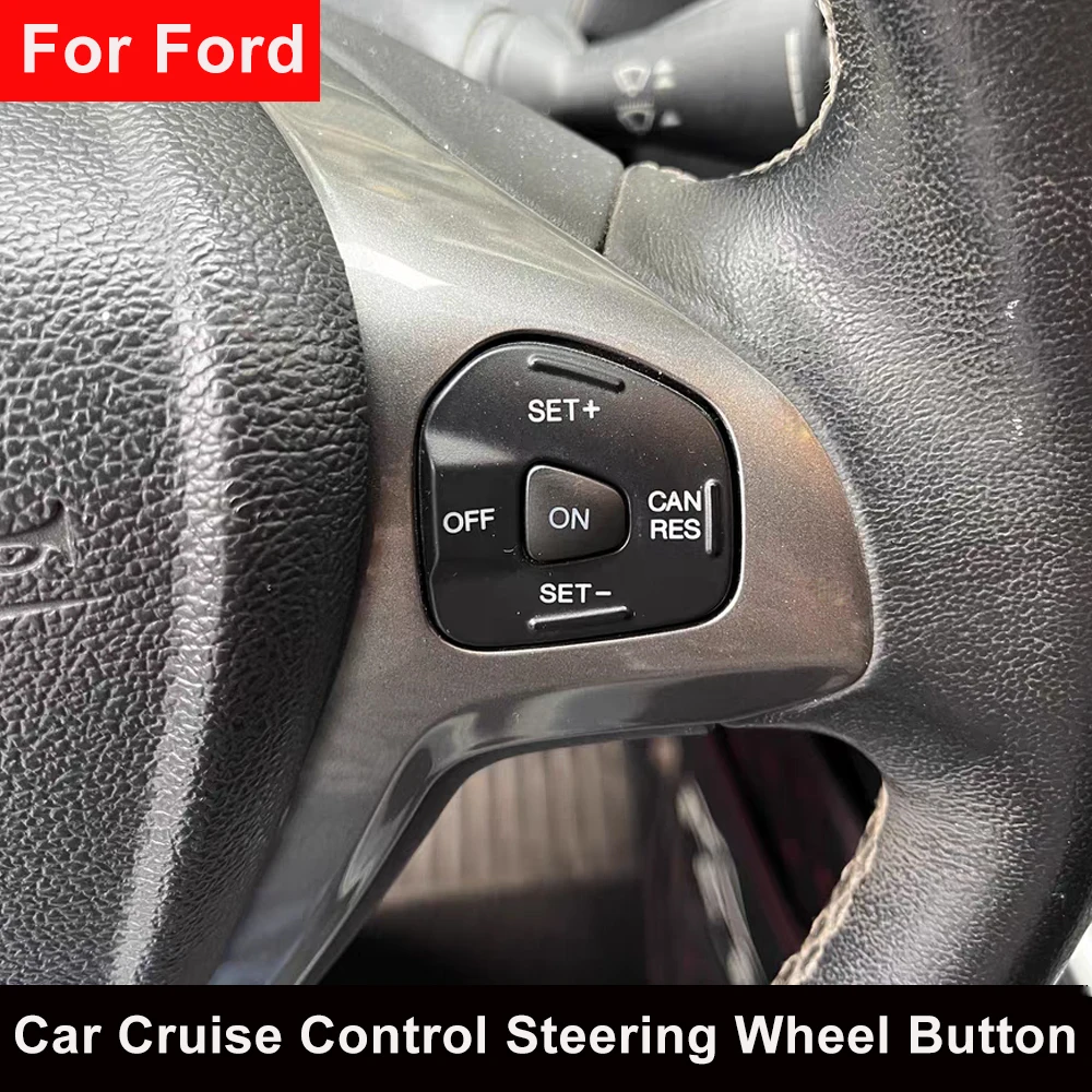 Cruise Control Switch Multifunction Steering Wheel Button Blue Backlight for ford fiesta mk7 mk8 ST ecosport 2013 accessories