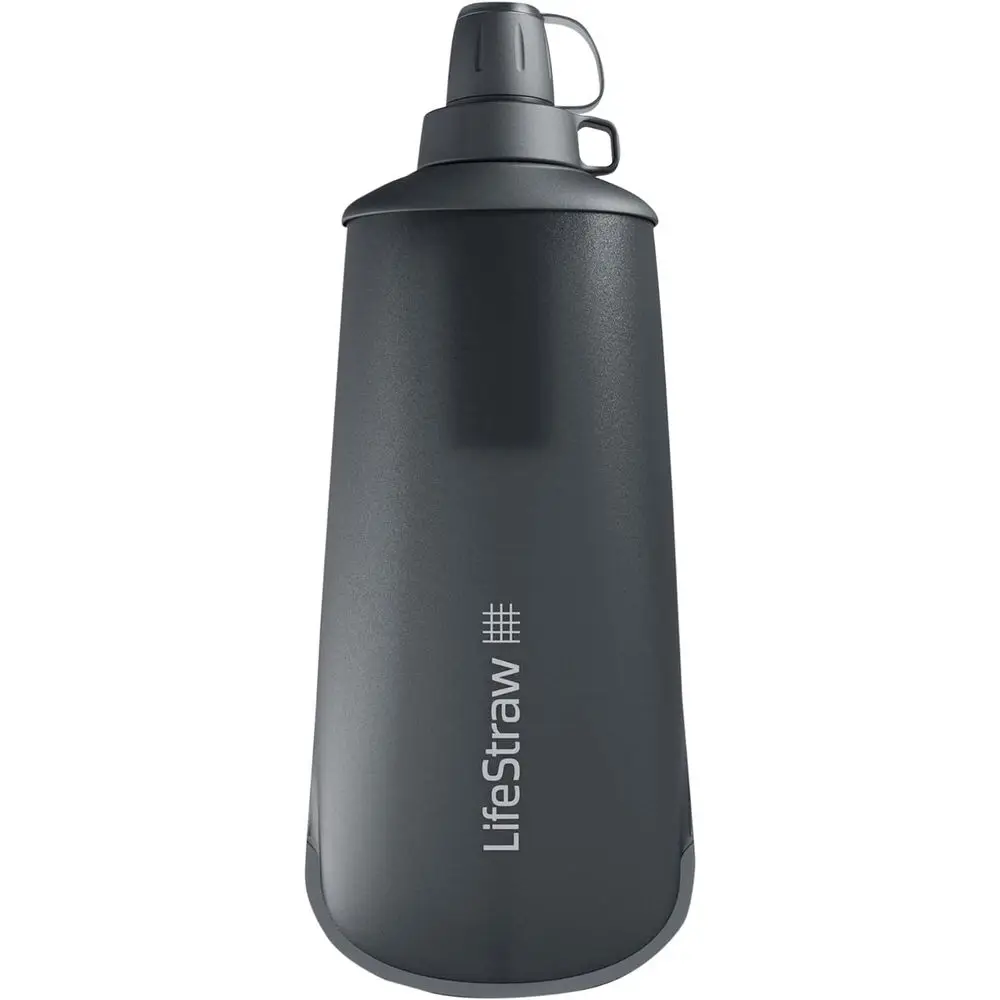 

1L Portable Water Filter, Mountain Gray, Eliminates Bacteria and Parasites, Ultra-Compact Design