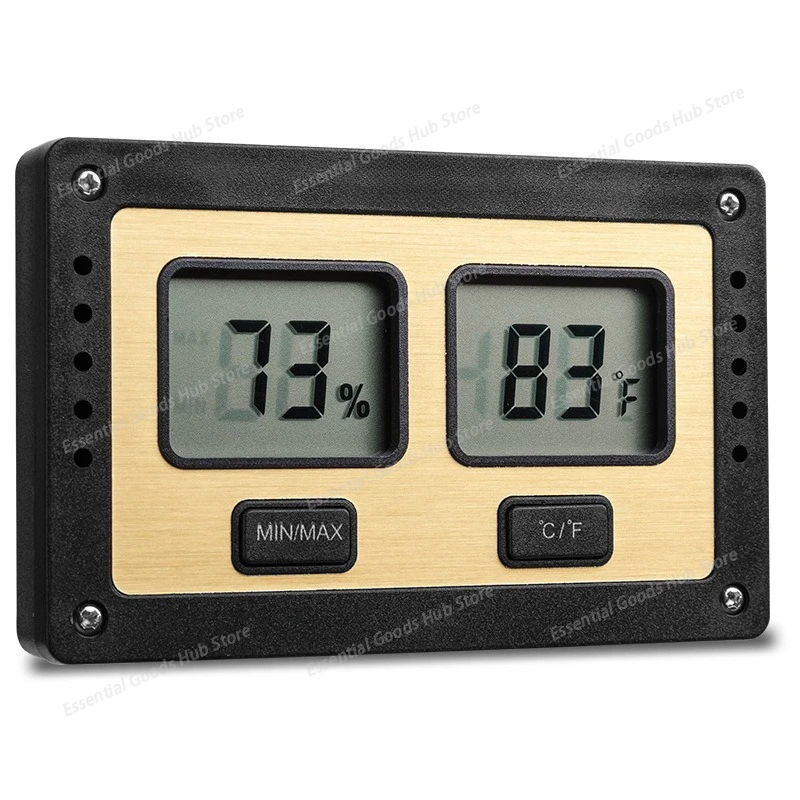 Cigar Hygrometer Electronic Digital Thermohygrometer Household Indoor High Precision Digital Display Thermohygrometer