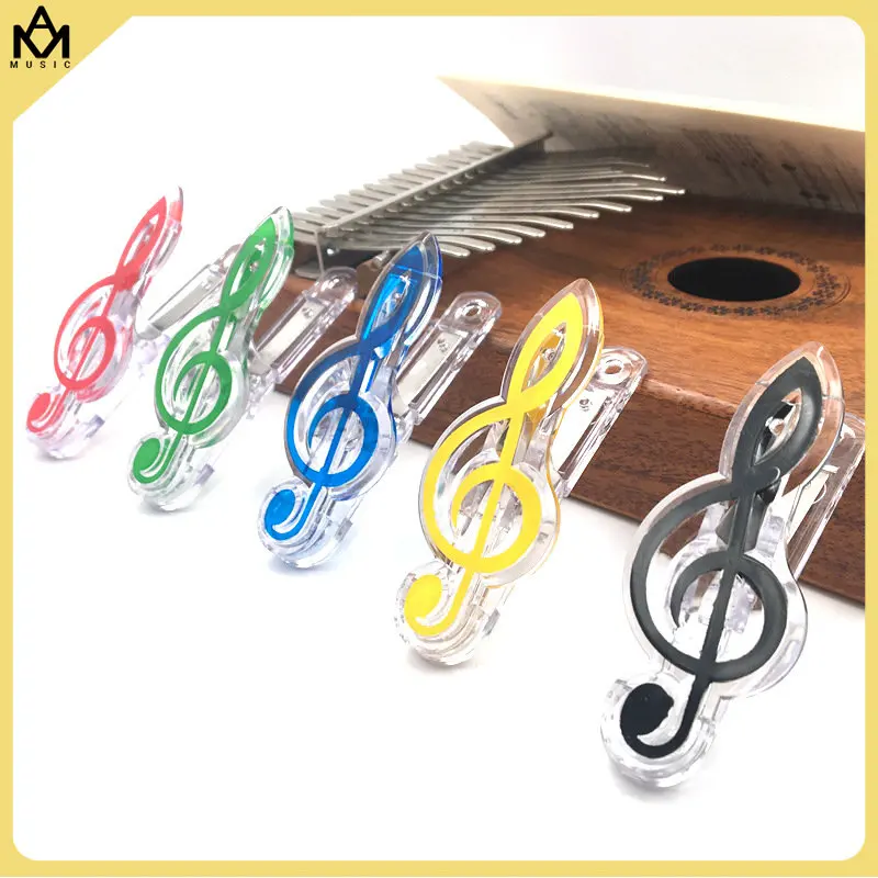 

Music Clip Piano Music Book Paper Sheet Plastic Musical Note Spring Holder Folder for Piano Guitar Violin Musical Notation Clips