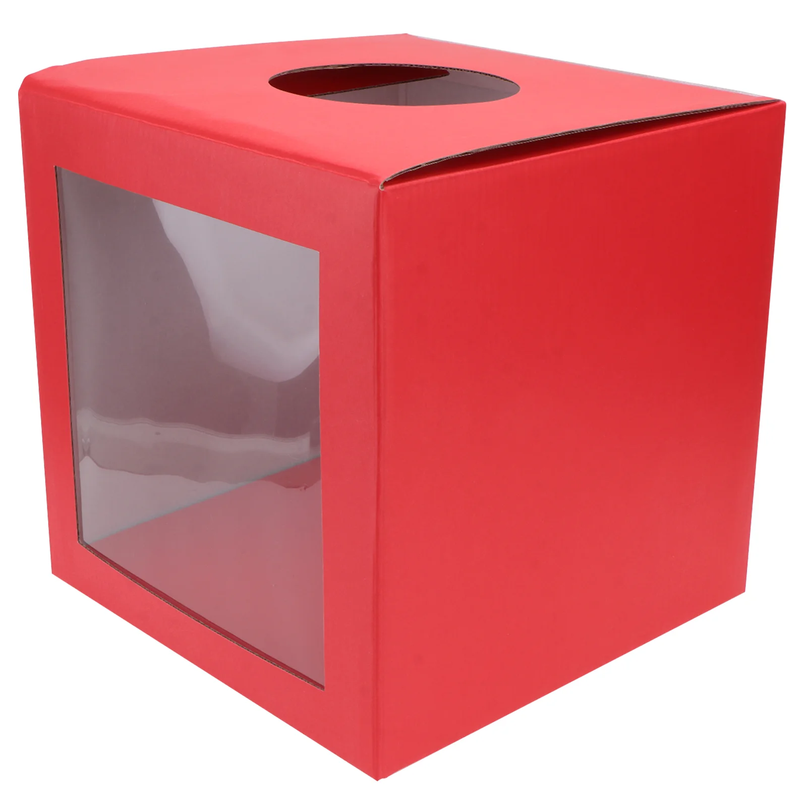 

1PC Simple Paper Lottery Box Prank Draw Box Annual Meeting Game Prop (Red) Simple Touch Box Paper Draw Box