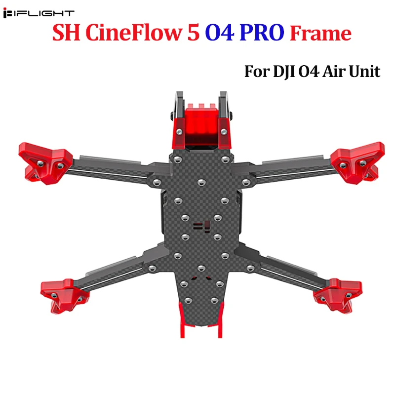 

IFlight SH CineFlow 5 O4 Frame Kit 5inch (DeadCat) Wheelbase 222mm With 5mm Arm for DJI O4 Air Unit RC FPV Drone