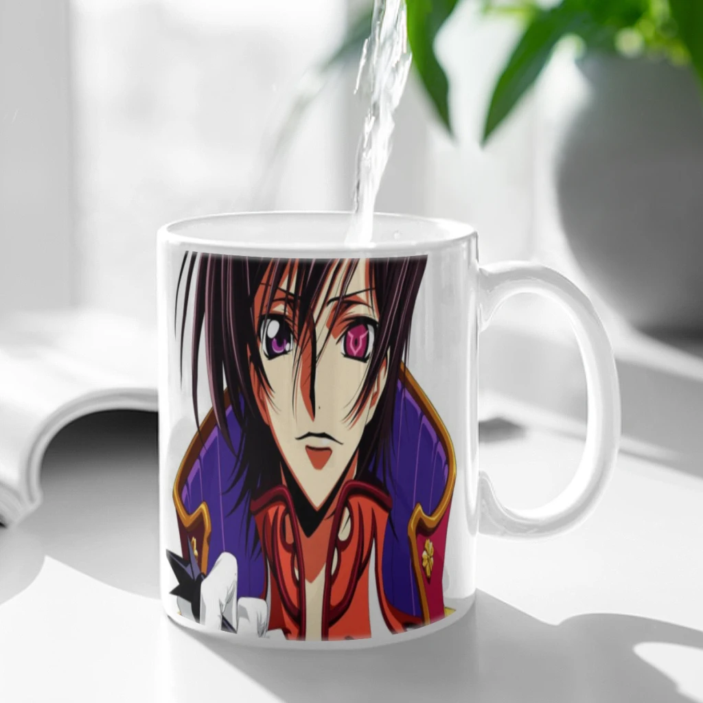 Anime Code Geass Lelouch Ceramic Mug Perfect for Coffee Tea Double Sided Design for Unique Gift Idea