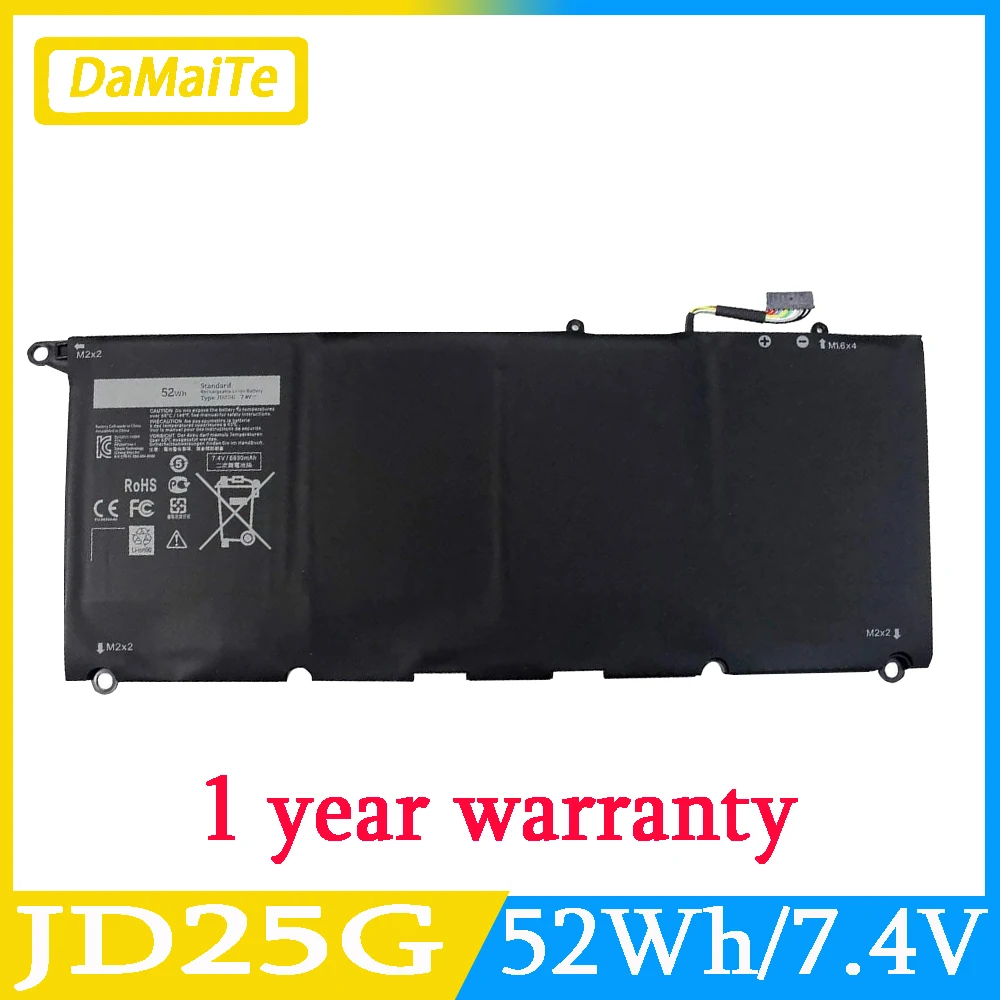 

90V7W JHXPY JD25G Laptop Battery For Dell XPS 13 9343 XPS 13 9350 13D XPS13D 13-9343 13-9350 13D-9343 5K9CP 0N7T6 5K9CP RWT1R