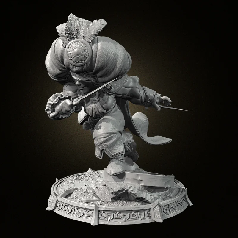 

30mm 45mm 65mm Middle Eastern Prince Resin Model Figure Gk Micro Miniature 3d Printed White Model Toy Unassembled And Unpainted