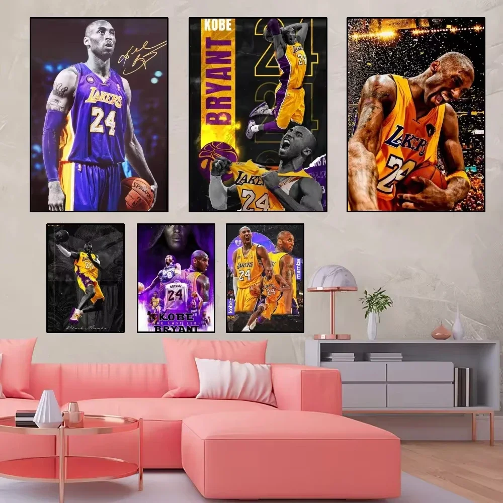 Kobe Bryant Basketball Superstar Poster  Aesthetic Wall Art for Living Room Bedroom Home Decor  Premium Prints  Stickers